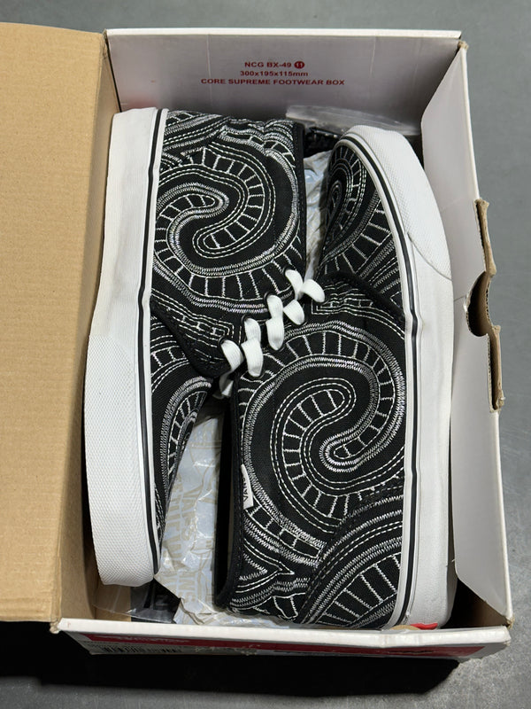 Vans Chukka Boot - Supreme Spiral Black Size 8.5