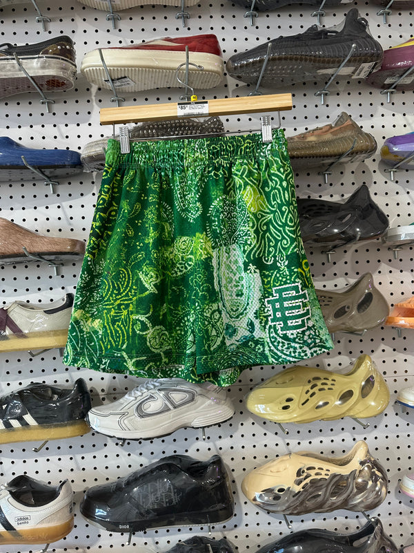 USED Eric Emanuel EE Paisley Shorts - Green  Size Medium