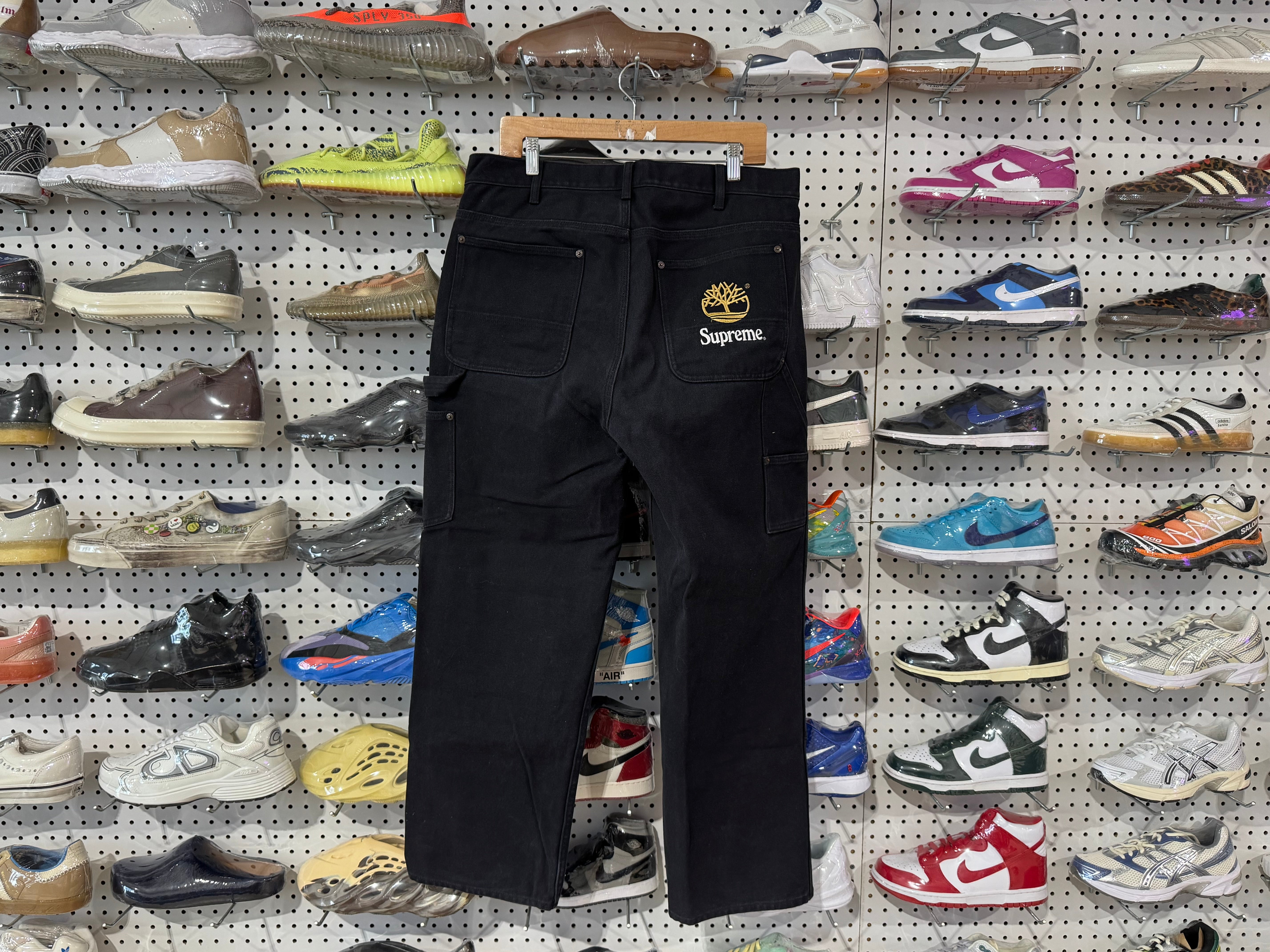 USED Supreme x Timberland Double Knee - Black Size 34