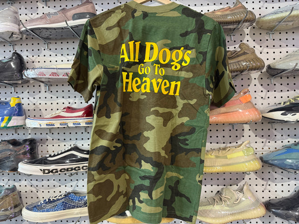 NEW Supreme All Dogs Go To Heaven Tee - Camo Size Medium