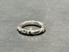 USED Chrome Hearts Scroll Band Ring Size 7.5