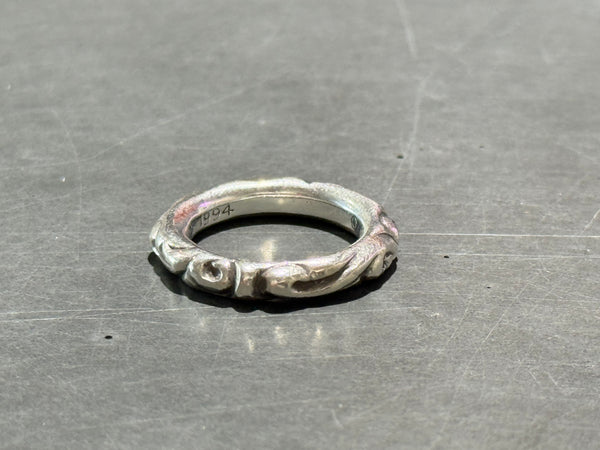 USED Chrome Hearts Scroll Band Ring Size 7.5
