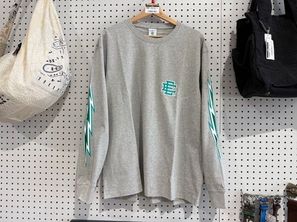 NEW Eric Emanuel Longsleeve Tee - Grey Size Large