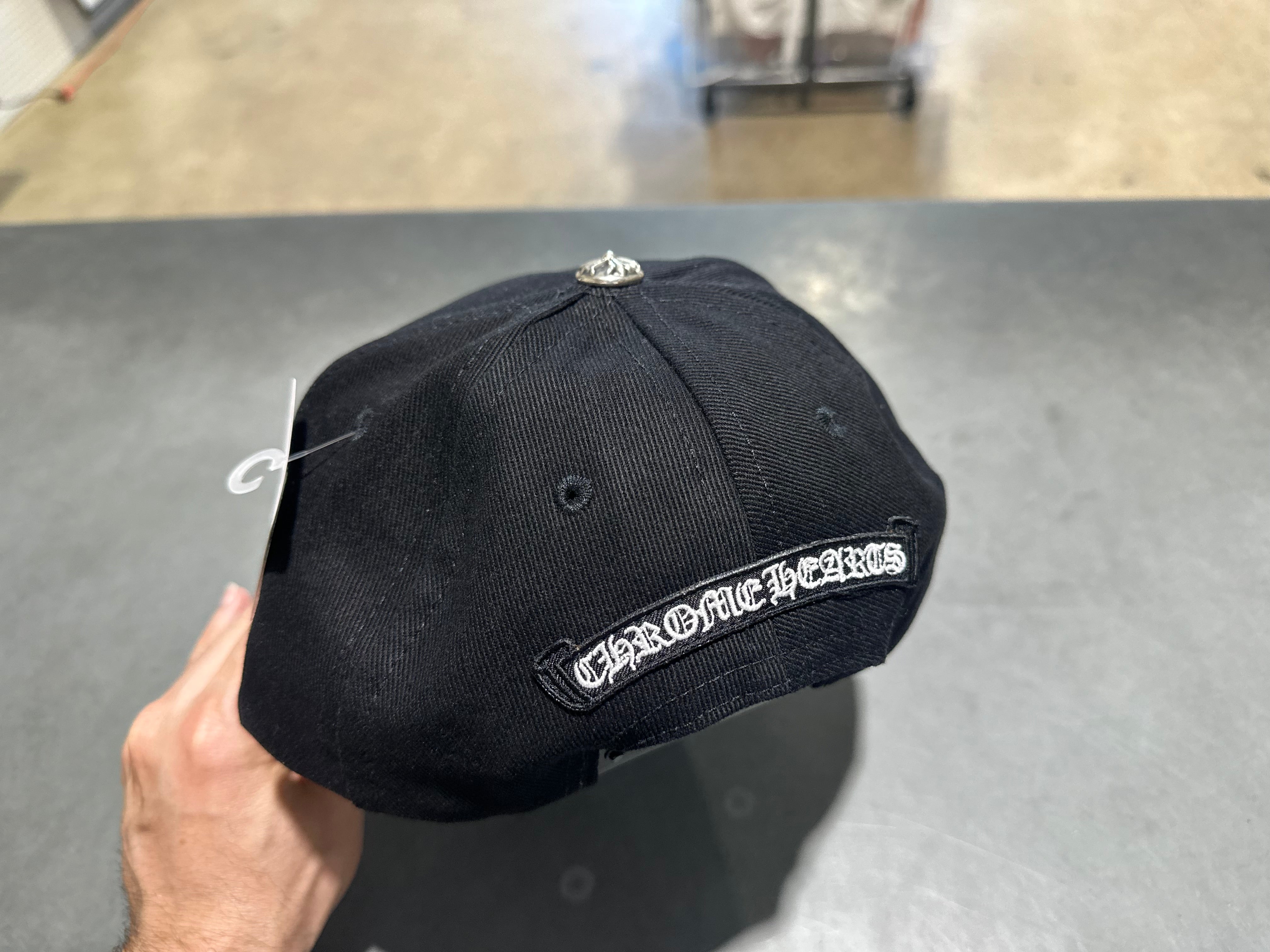 NEW Chrome Hearts Horseshoe Denim Baseball Hat - Black