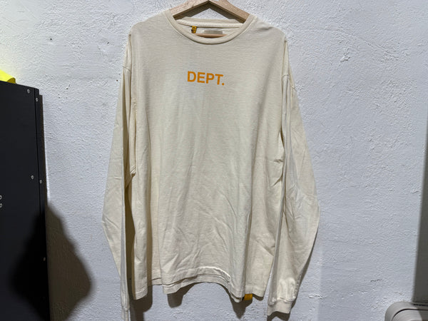 Gallery Dept L/S Tee - Cream/Orange Size XL