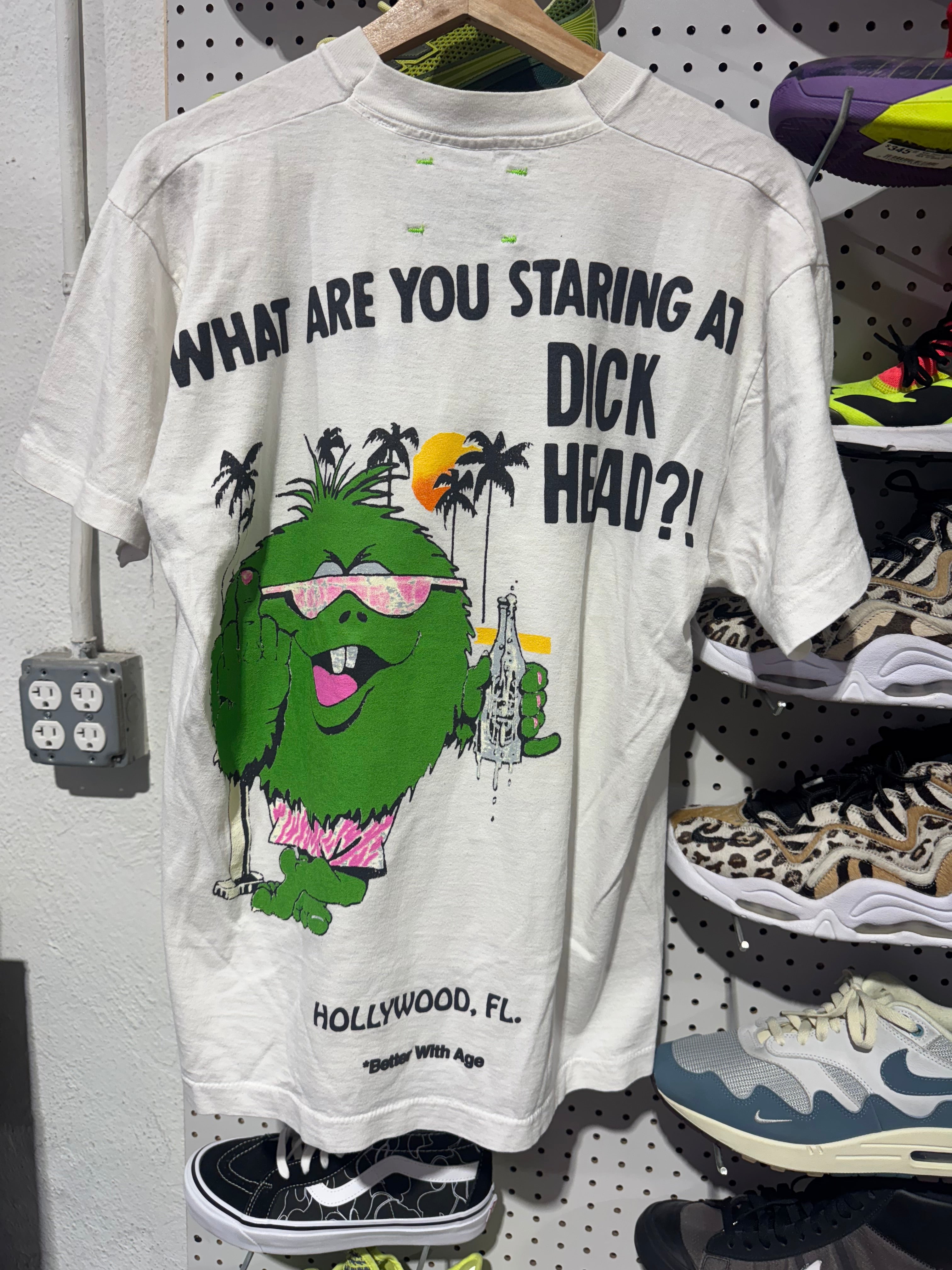 NEW Better With Age Dickhead Tee - White Size Large