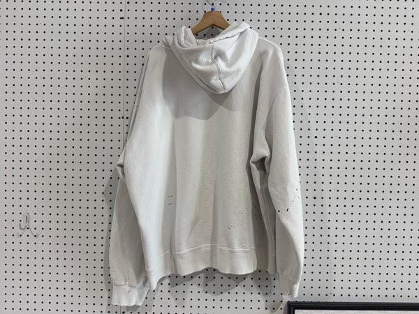 NEW Supreme MM6 Maison Margiela Box Logo Zip Up Hooded Sweatshirt - White Size XXL