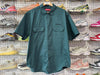 NEW Supreme Rhinestone Pin Up S/S Work Shirt - Green Size Medium