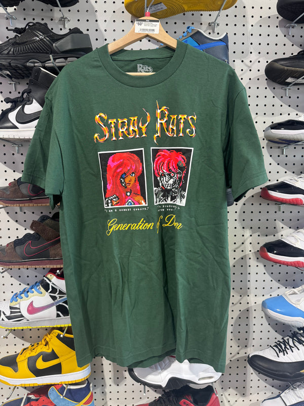 NEW Stray Rats Generation of Doom Tee - Green Size Large