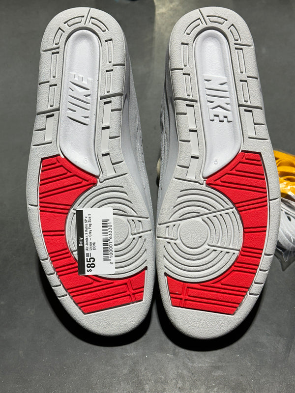 Air Jordan 2 Retro SP x Union - Grey Fog Size 9