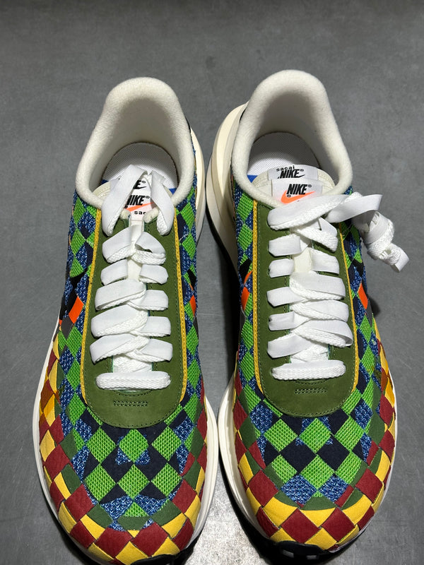 Nike VaporWaffle Woven sacai - Jean Paul Gaultier Green Gusto Size 12.5