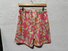 NEW Eric Emanuel Pink Daisies Shorts - Yellow Size Large