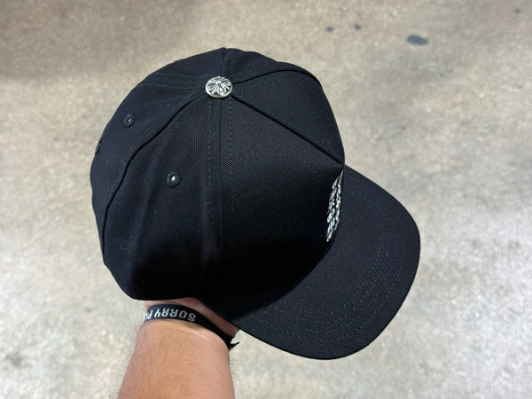 Chrome Hearts Vertical Logo Baseball Hat - Black