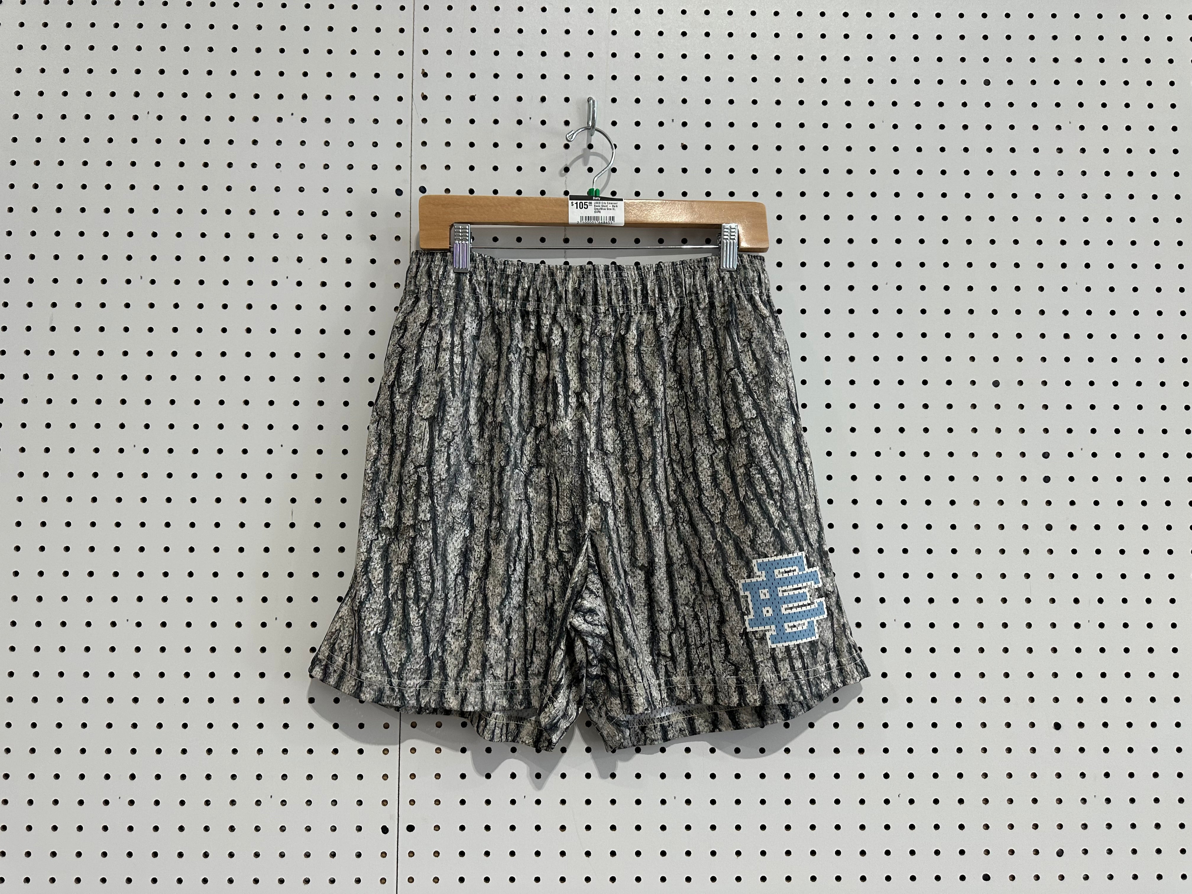 USED Eric Emanuel  Basic Short - Bark Grey/Blue Size XL