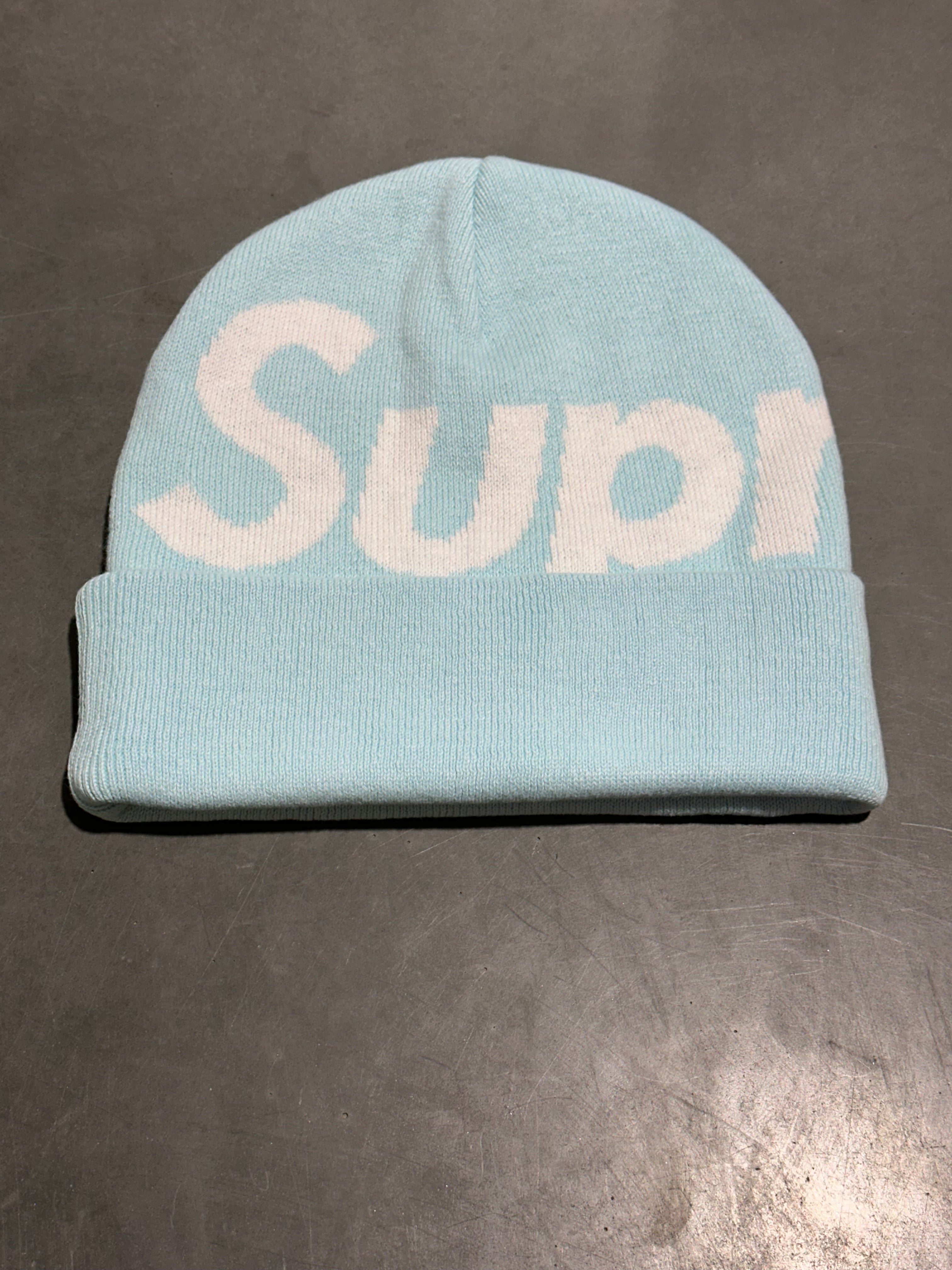NEW Supreme Big Logo Beanie - Purple
