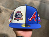 NEW Supreme x Mitchell & Ness Atlanta Braves Fitted Hat - Blue Size 7 1/2