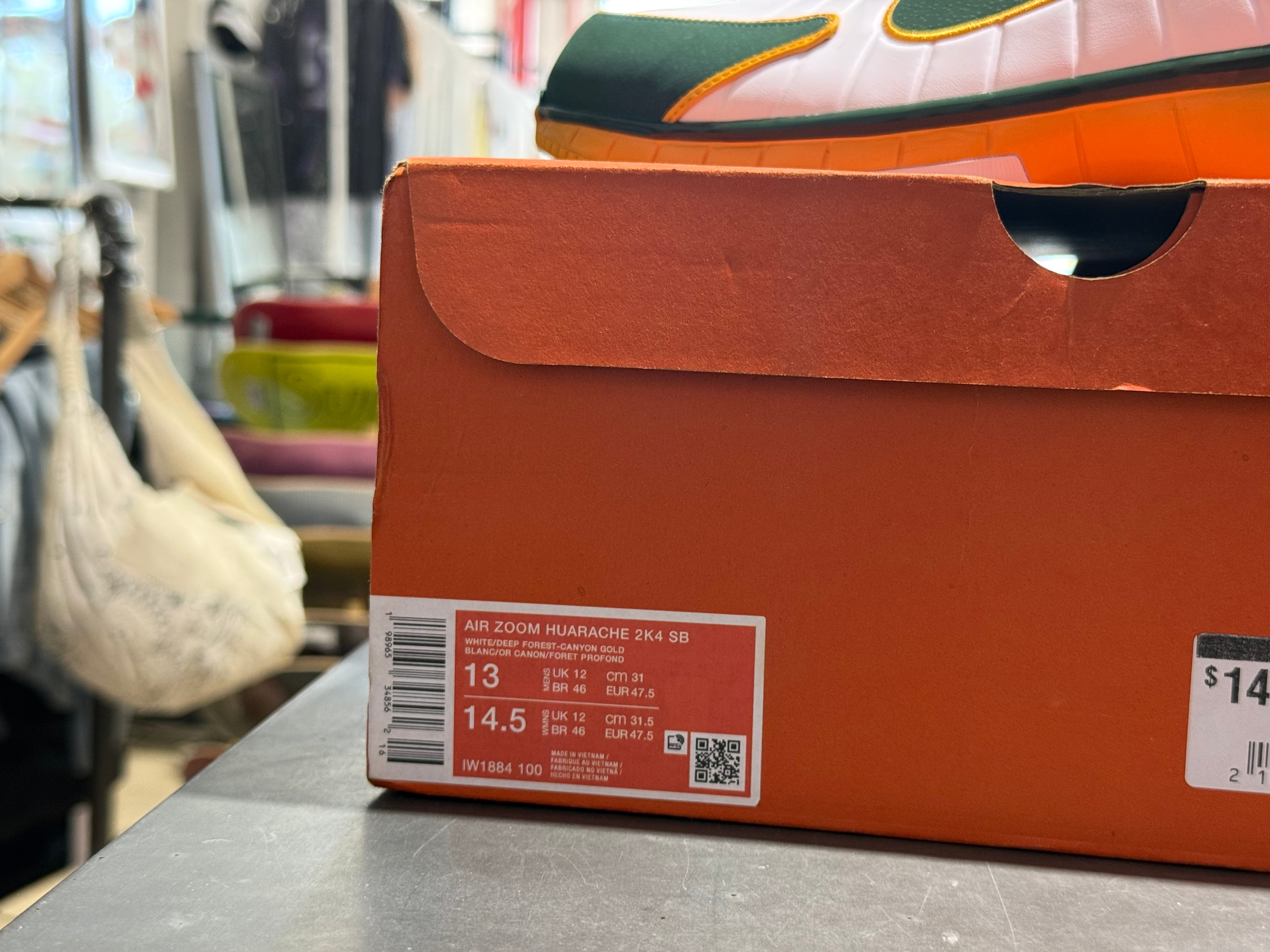 Nike Air Zoom Huarache 2K4 BB - Sue Bird PE Size 13
