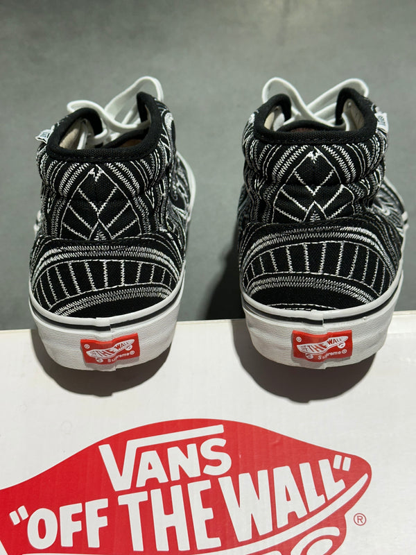 Vans Chukka Boot - Supreme Spiral Black Size 8.5
