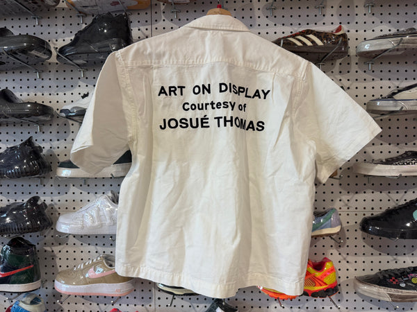NEW Gallery Department Studio SS Button Up Shirt - White Size Large