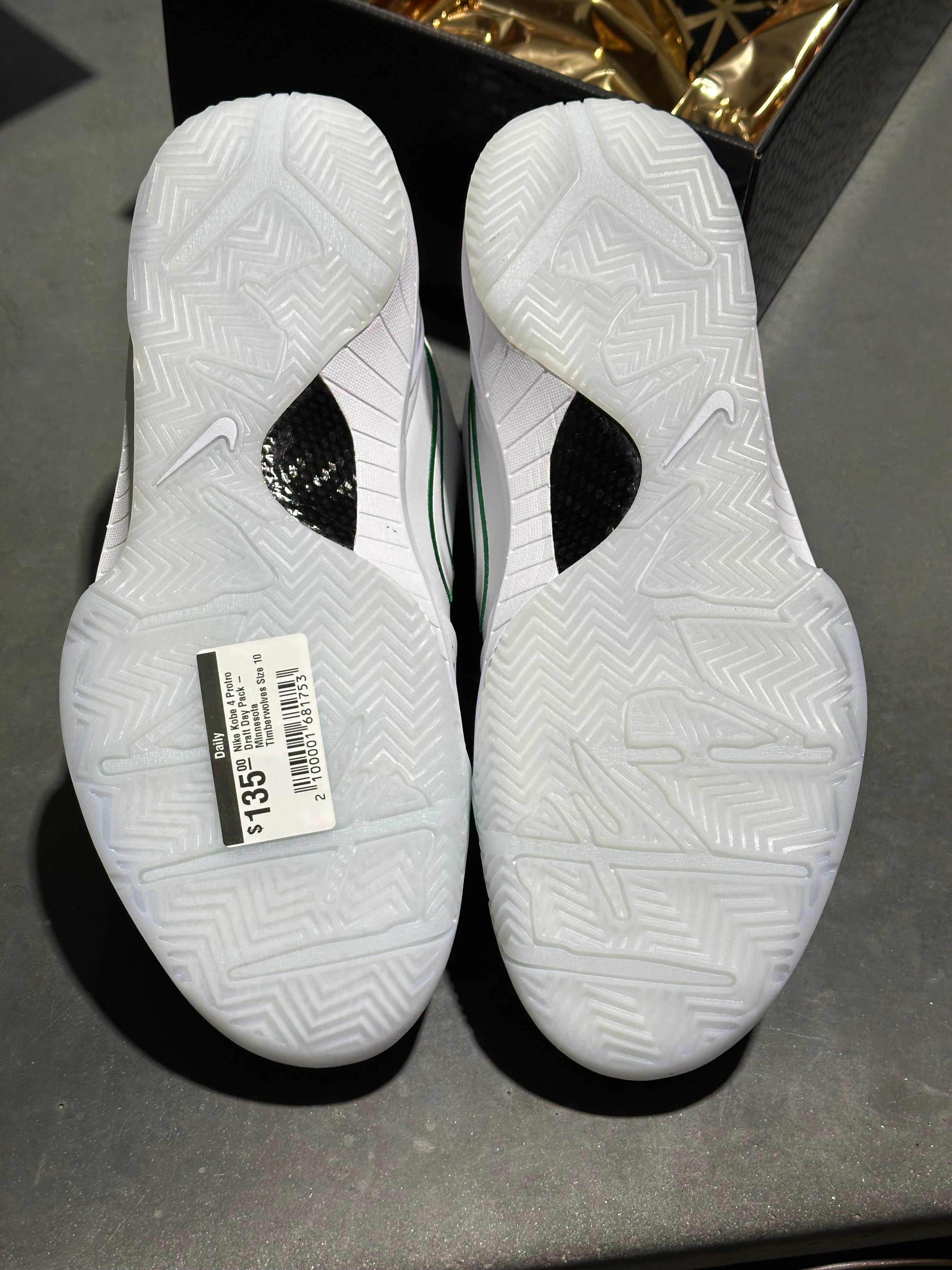Nike Kobe 4 Protro Draft Day Pack - Minnesota Timberwolves Size 10