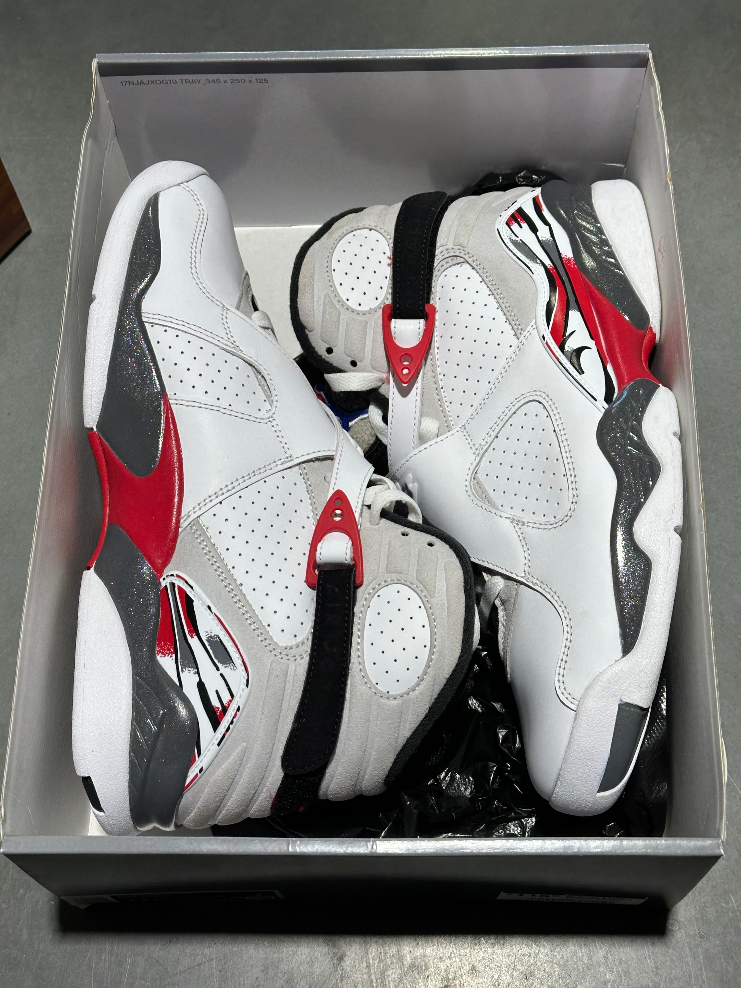 Air Jordan 8 Retro - White True Red 2025 Size 10.5