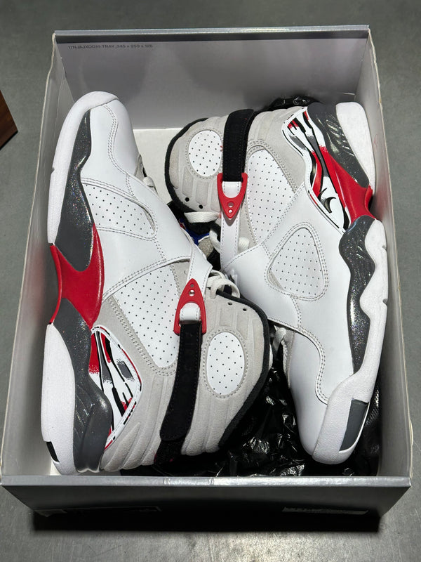 Air Jordan 8 Retro - White True Red 2025 Size 10.5