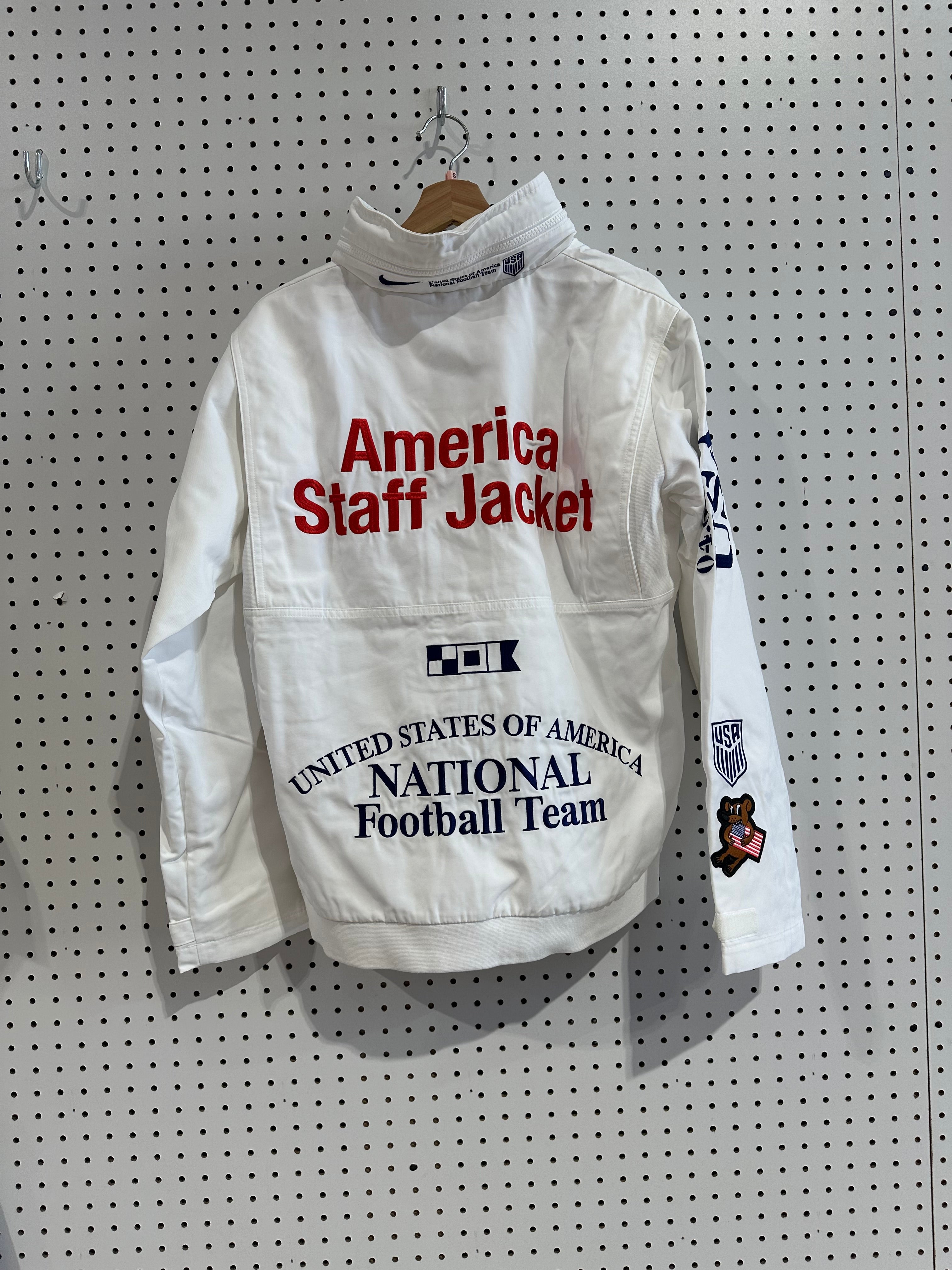NEW Nike x USMNT x V.A.A. Woven Staff Jacket - White Size Small