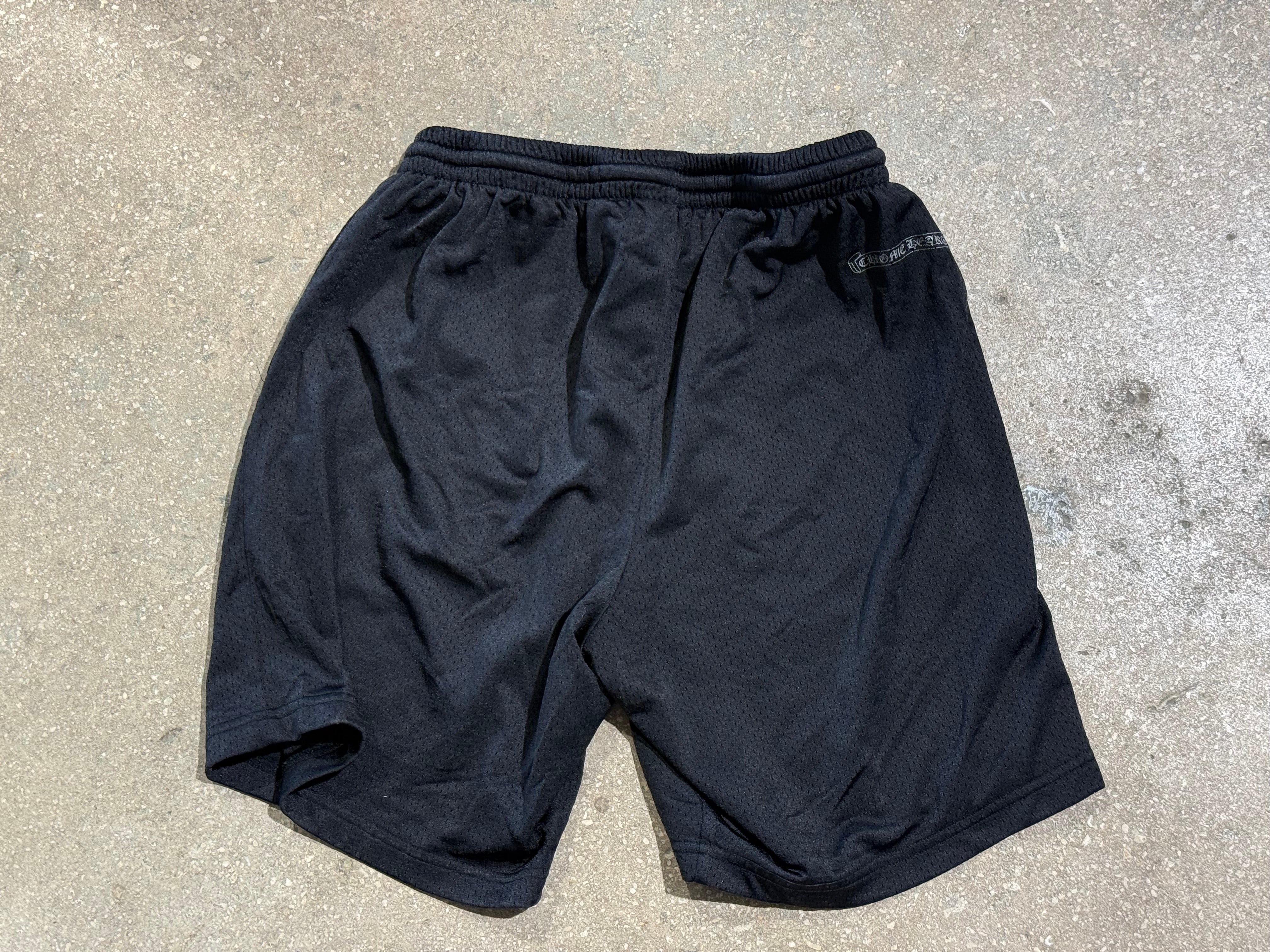 USED Chrome Hearts Mesh Shorts - Black Size Large