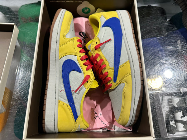 Air Jordan 1 Retro Low OG SP - Travis Scott Canary Size 10.5W/9M