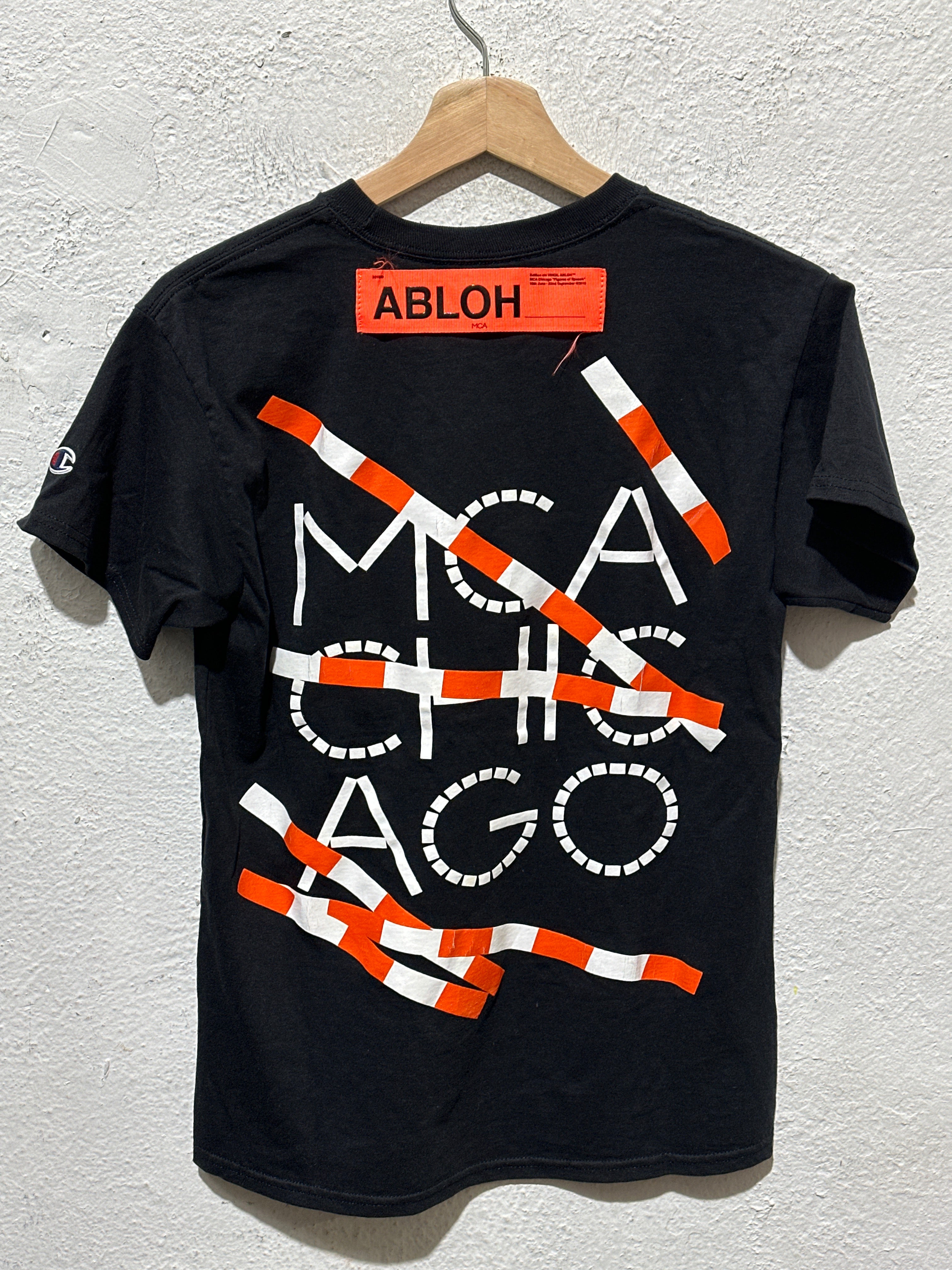 NEW Virgil Abloh x MCA Figures of Speech Tape Tee - Black Size XS