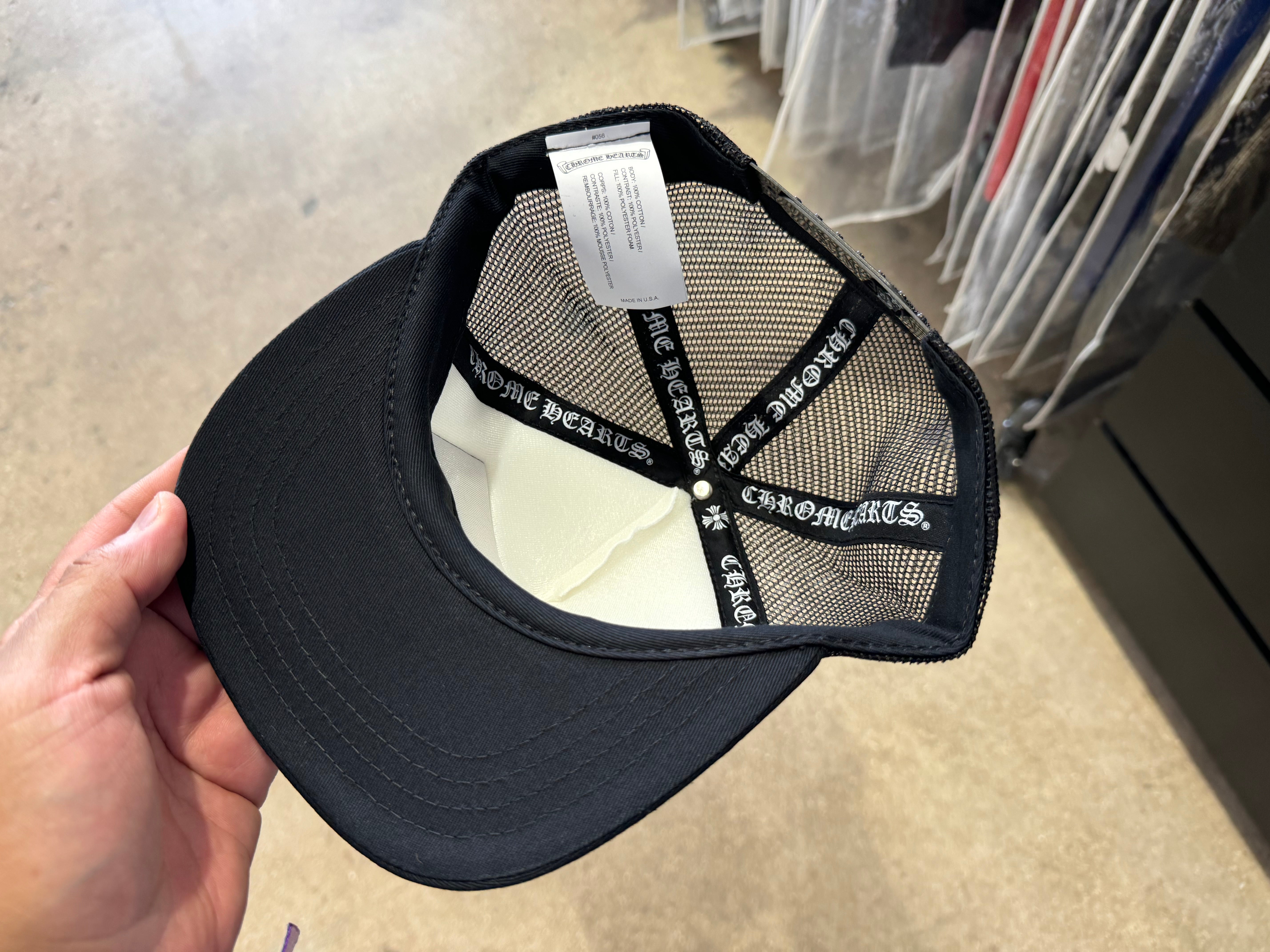 NEW Chrome Hearts Hollywood Trucker - Black/White