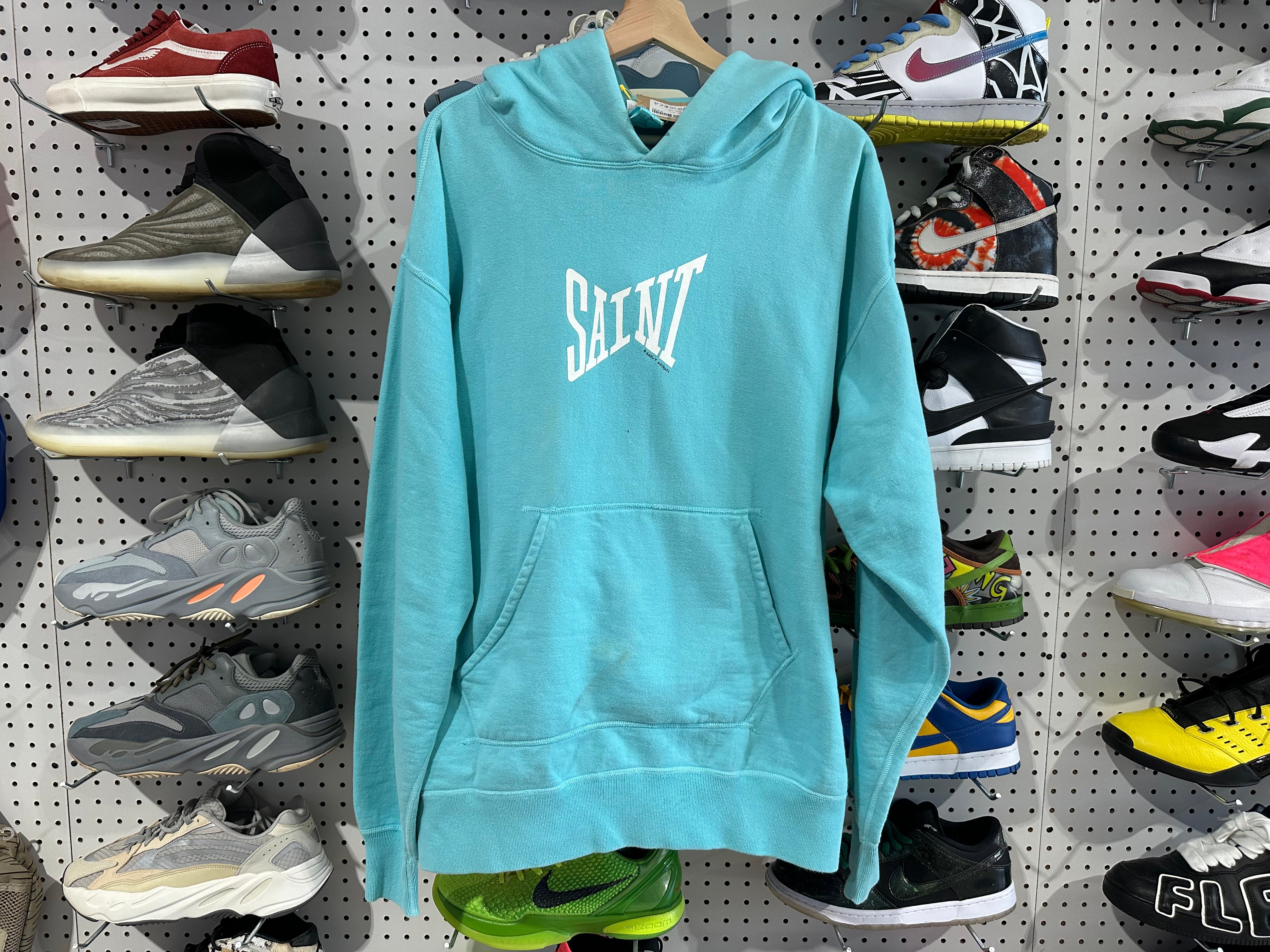 Used Saint Michael Hoodie- Teal Size XL