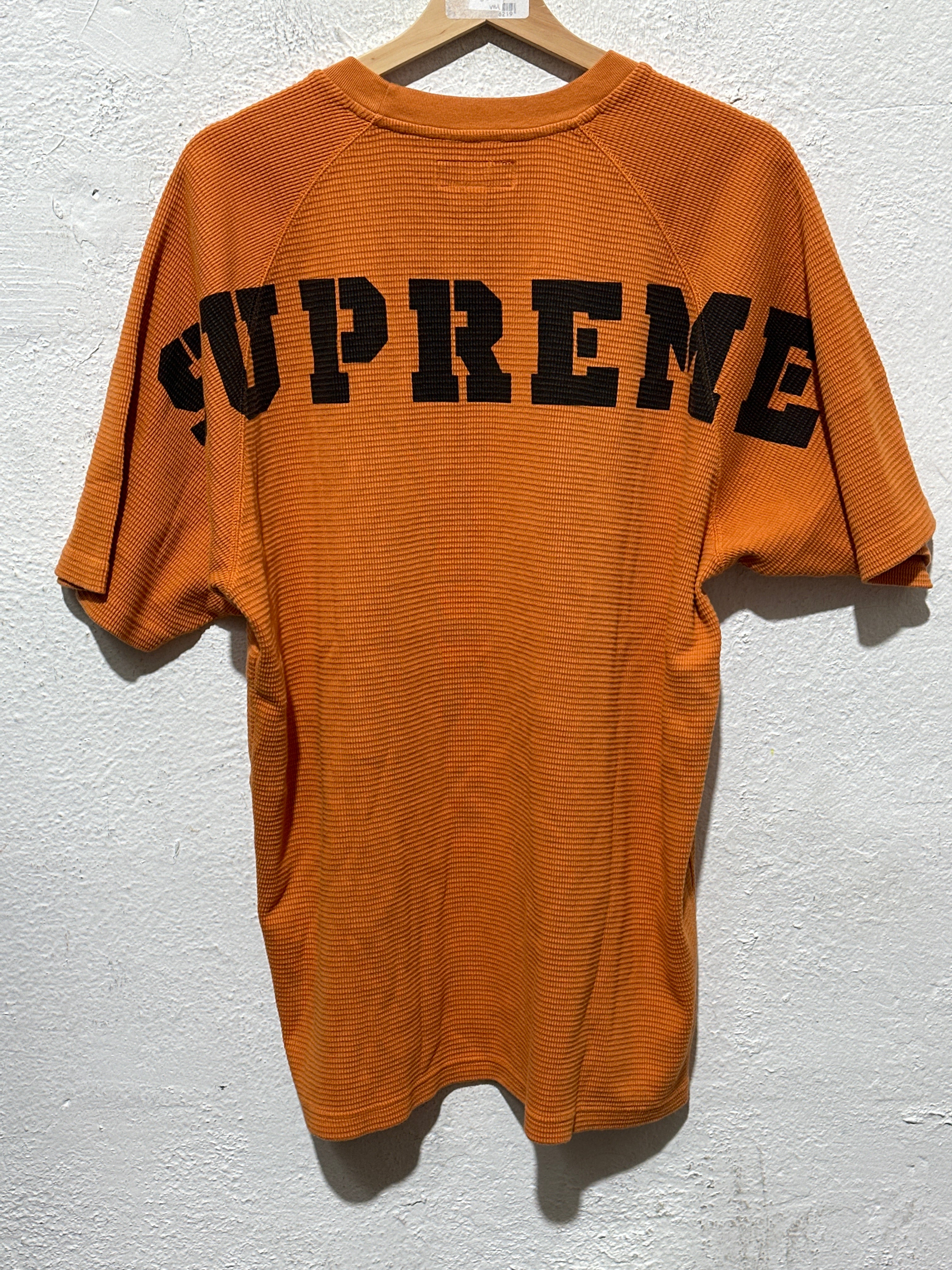 NEW Supreme Stencil Thermal S/S Top - Orange Size Large