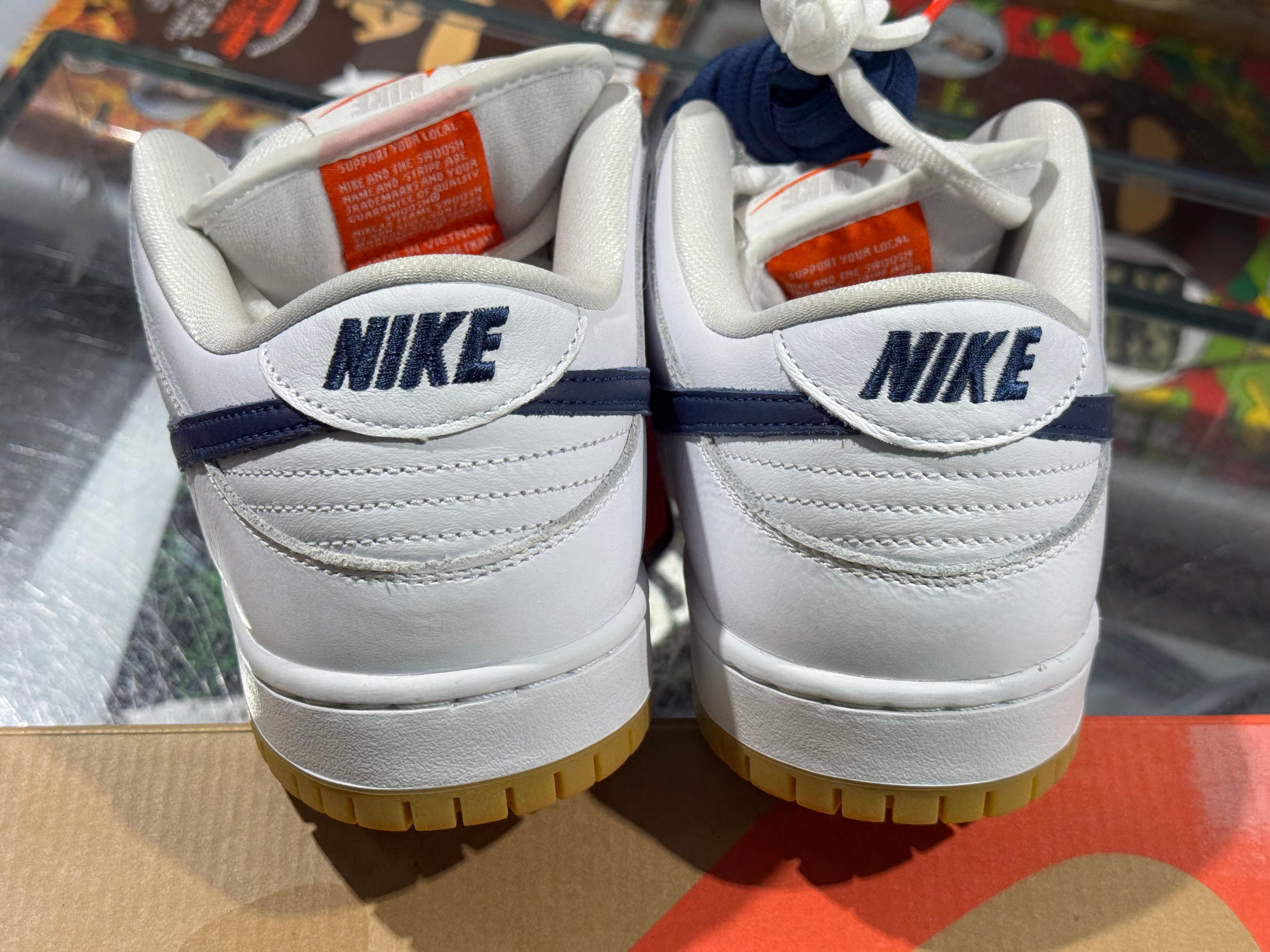 Nike SB Dunk Low Pro ISO - Orange Label/White Navy Size 10