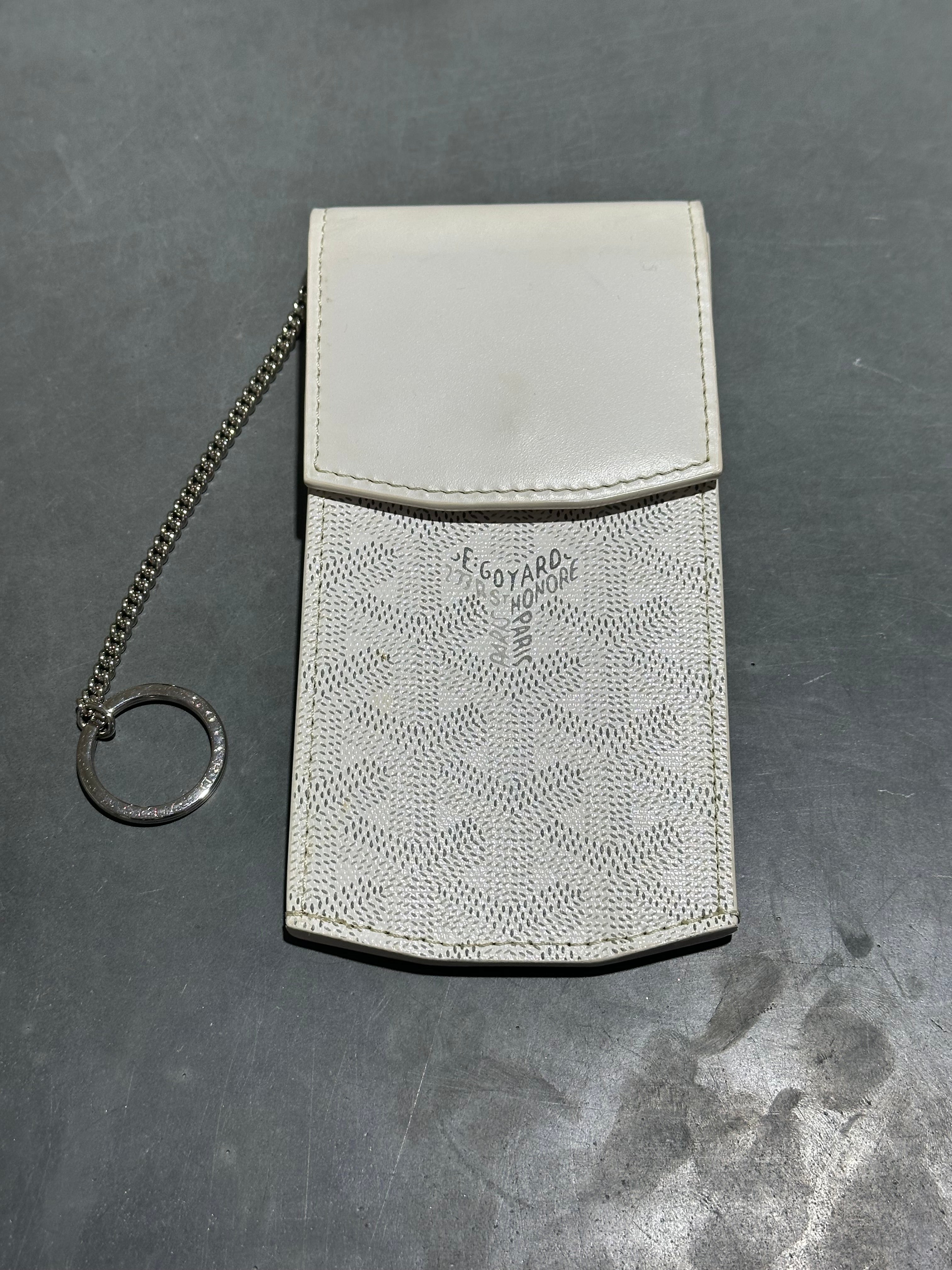 CLEAN Goyard Ring Pouch - White
