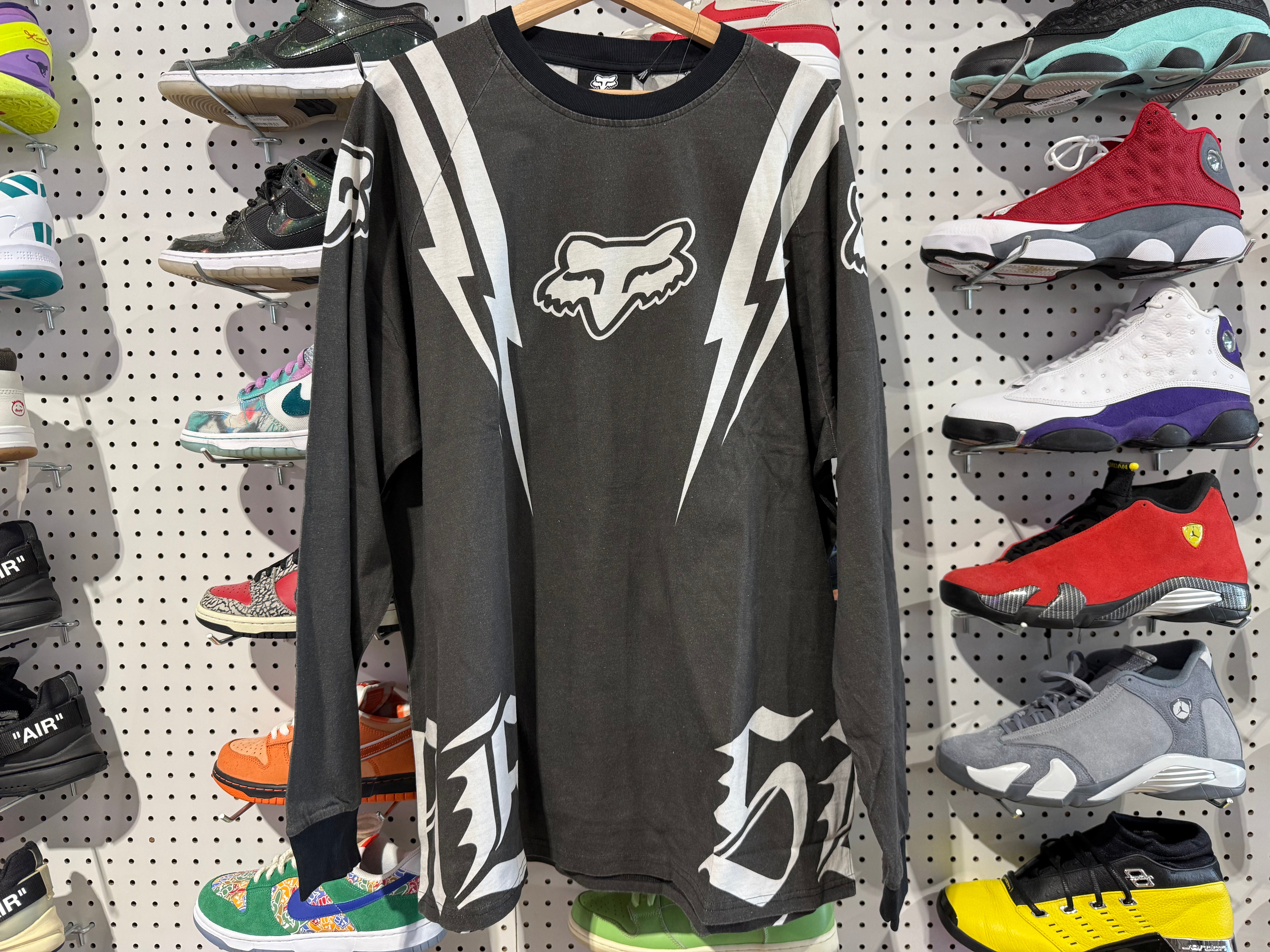 NEW Supreme FW25 Fox Racing Longsleeve Tee - Black Size Medium