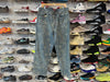 USED Supreme Bandana Jacquard Baggy Jean - Blue Size 34
