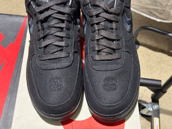 Nike Air Force 1 Low / Stussy - Black Size 13