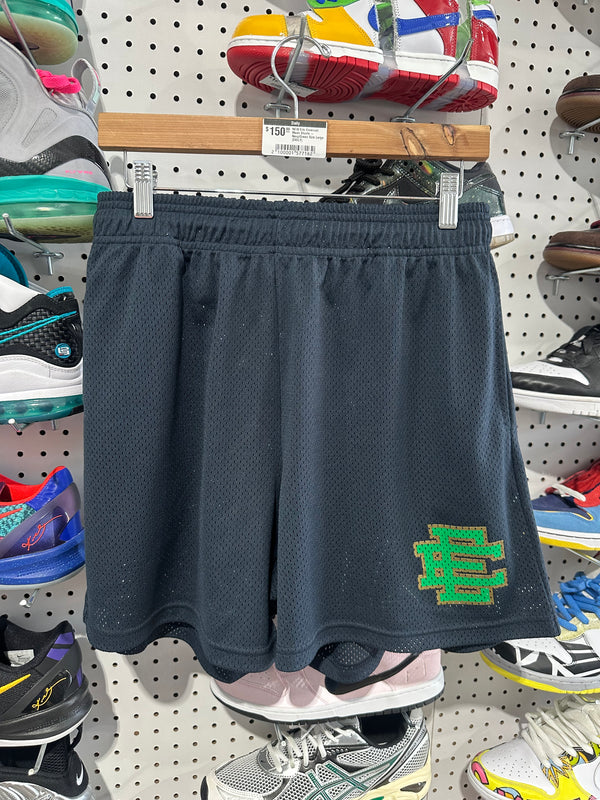 NEW Eric Emanuel Mesh Shorts - Navy/Green Size Large