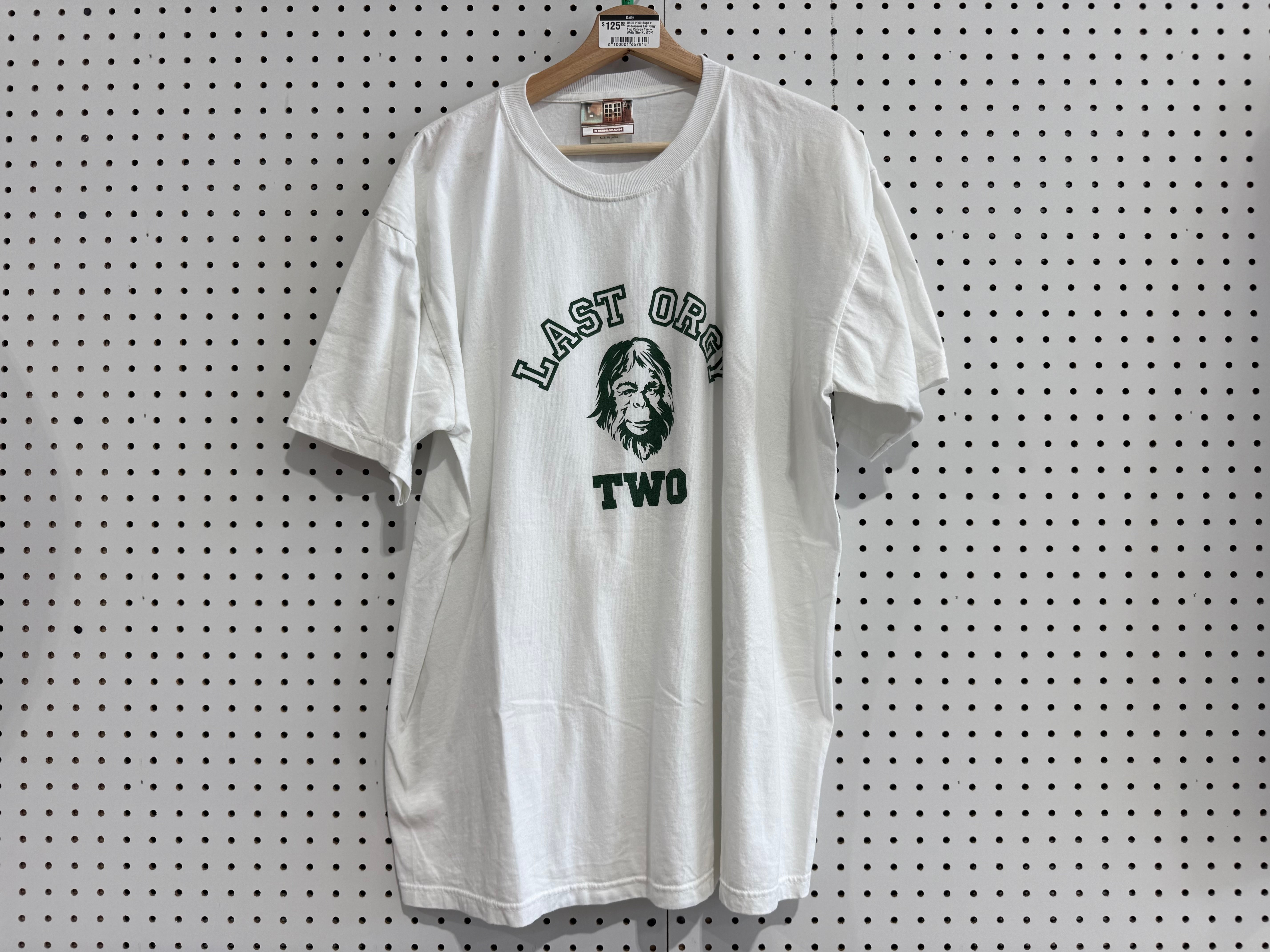 USED 2009 Bape x Undercover Last Orgy Two College Tee - White Size XL