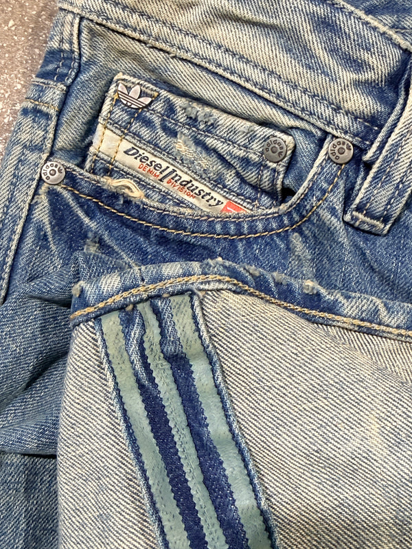 2000s Diesel x Adidas Jeabs Adi-Viker 008ik - Blue W25 L32