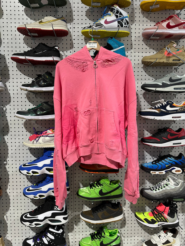 NEW Vale Blank Zip Up Hoodie - Pink