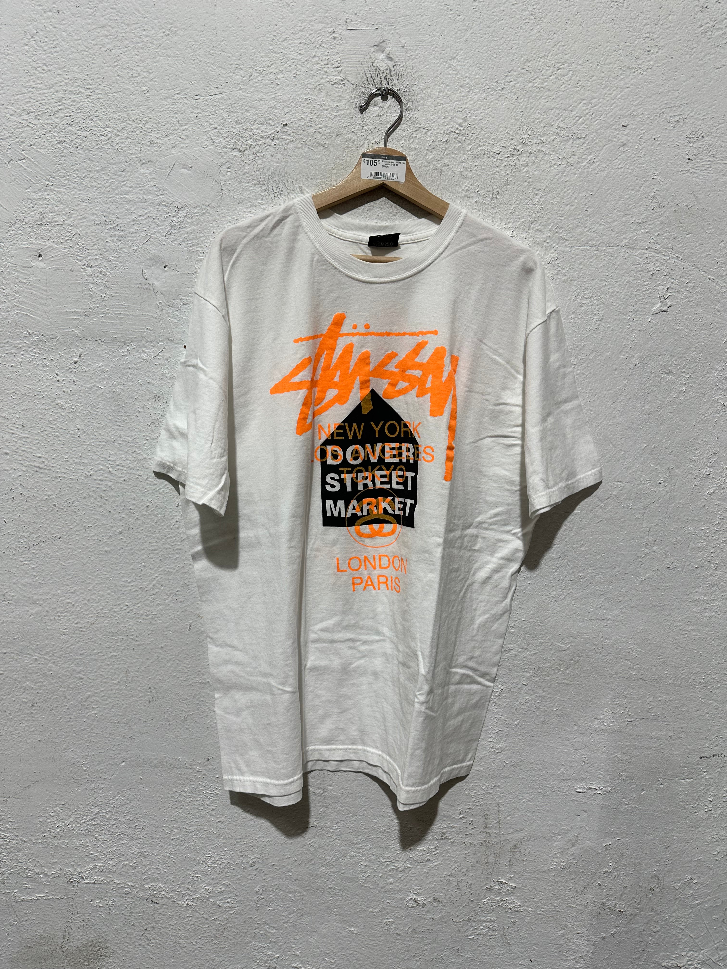 NEW Stussy x DSM Tee - White Size XL