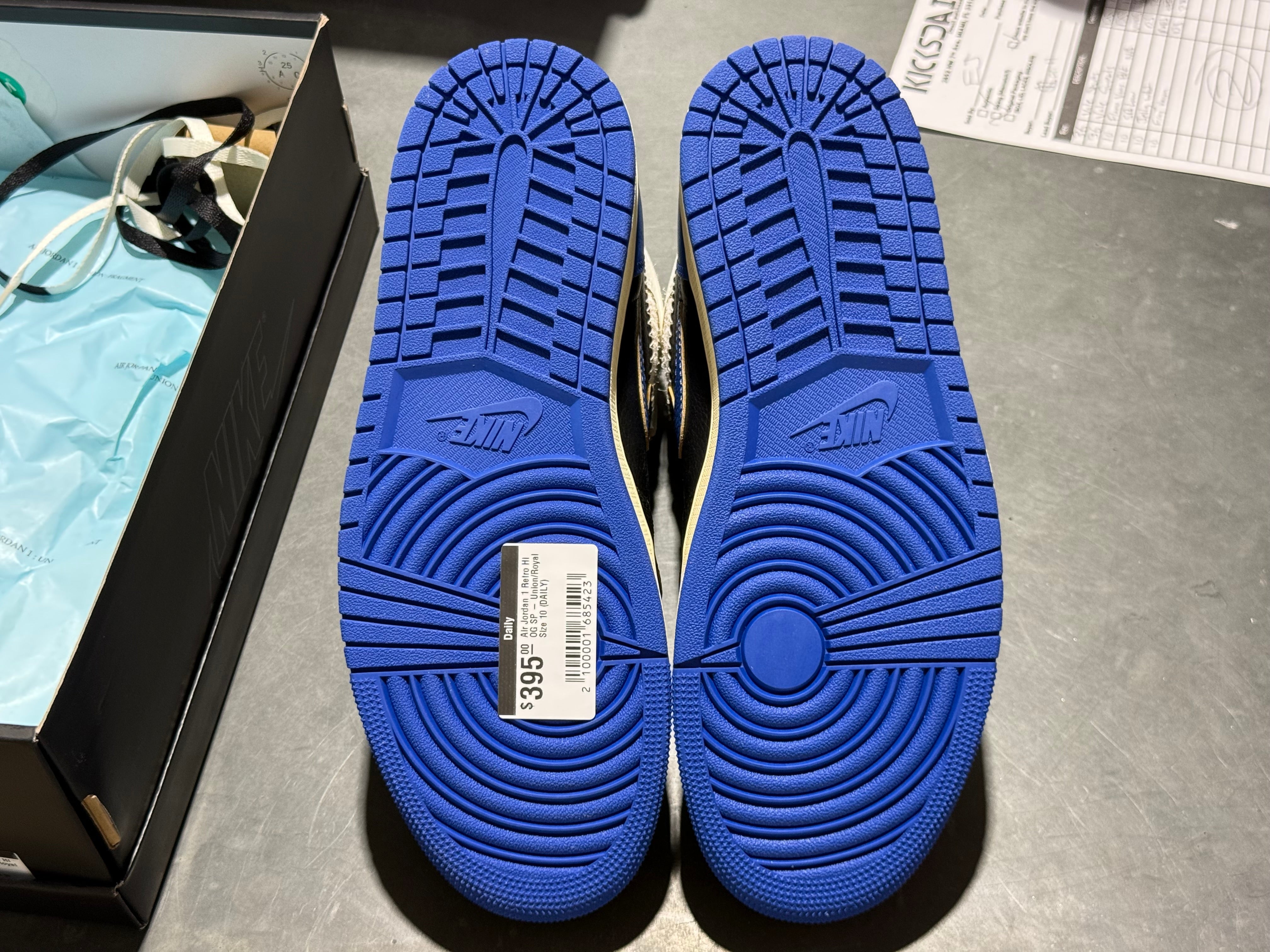 Air Jordan 1 Retro Hi OG SP - Union/Royal Size 10