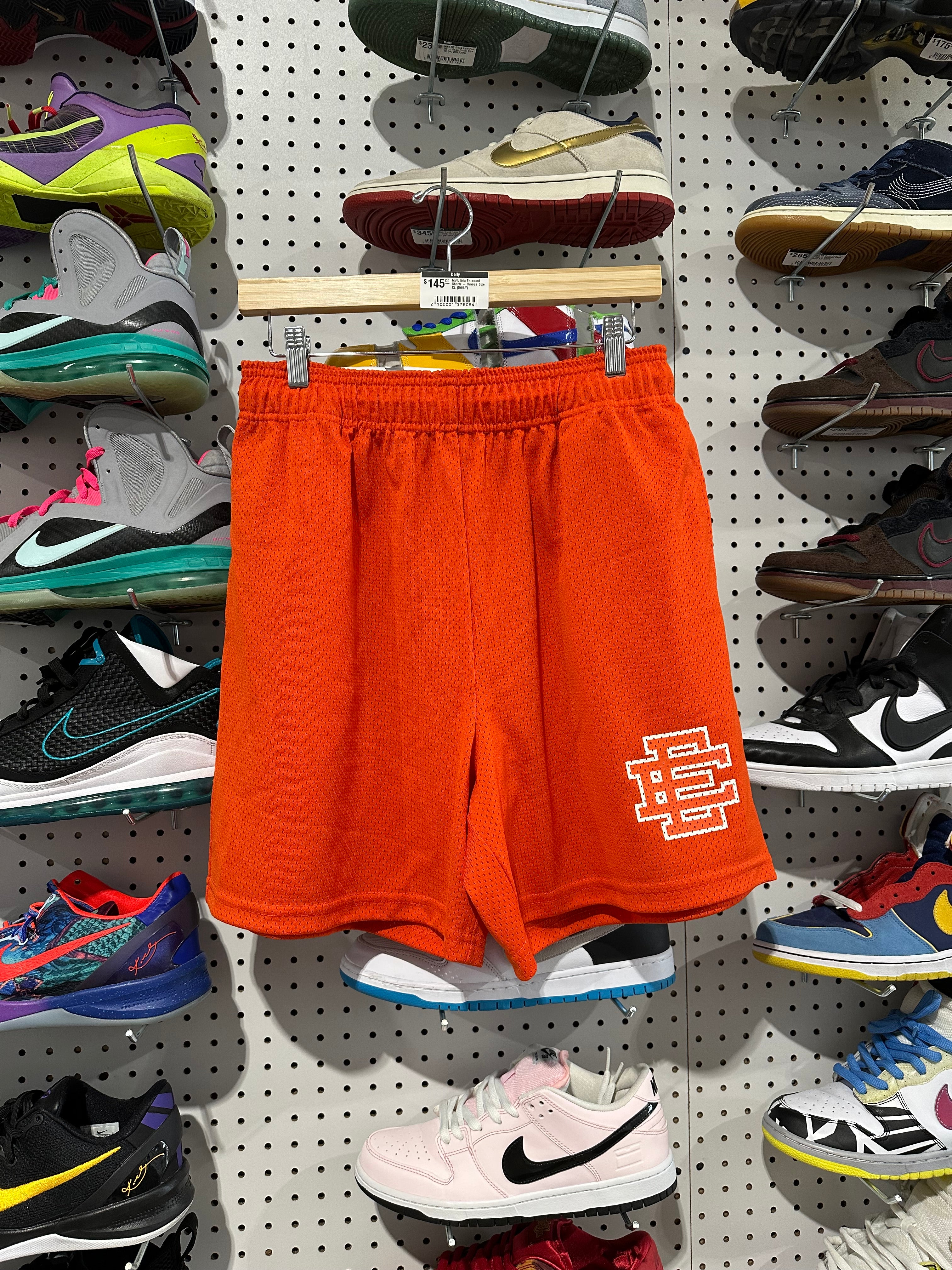 NEW Eric Emanuel Shorts - Orange Size XL