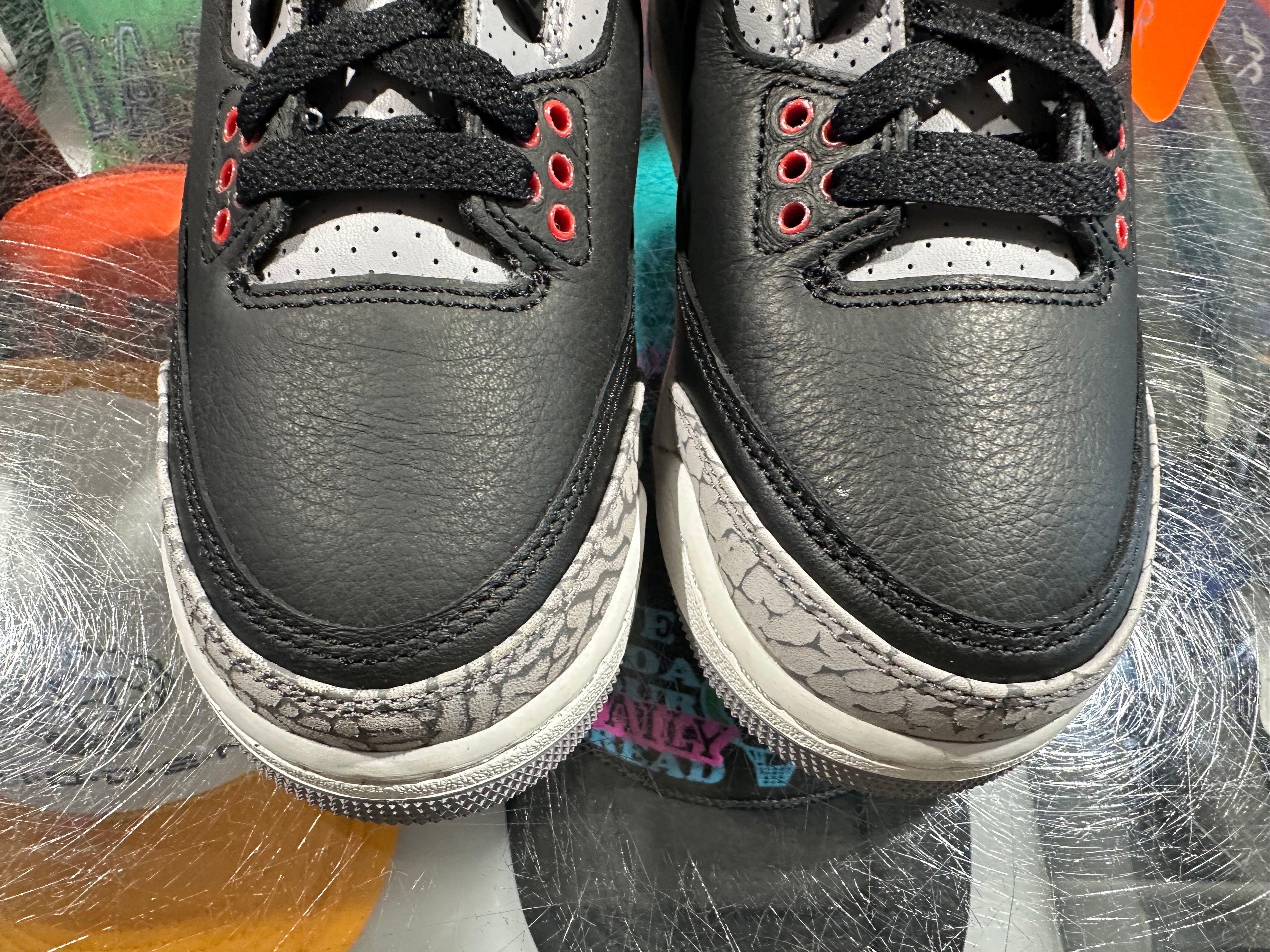 Air Jordan 3 Retro (GS) - Black Cement 2024  Size 4Y
