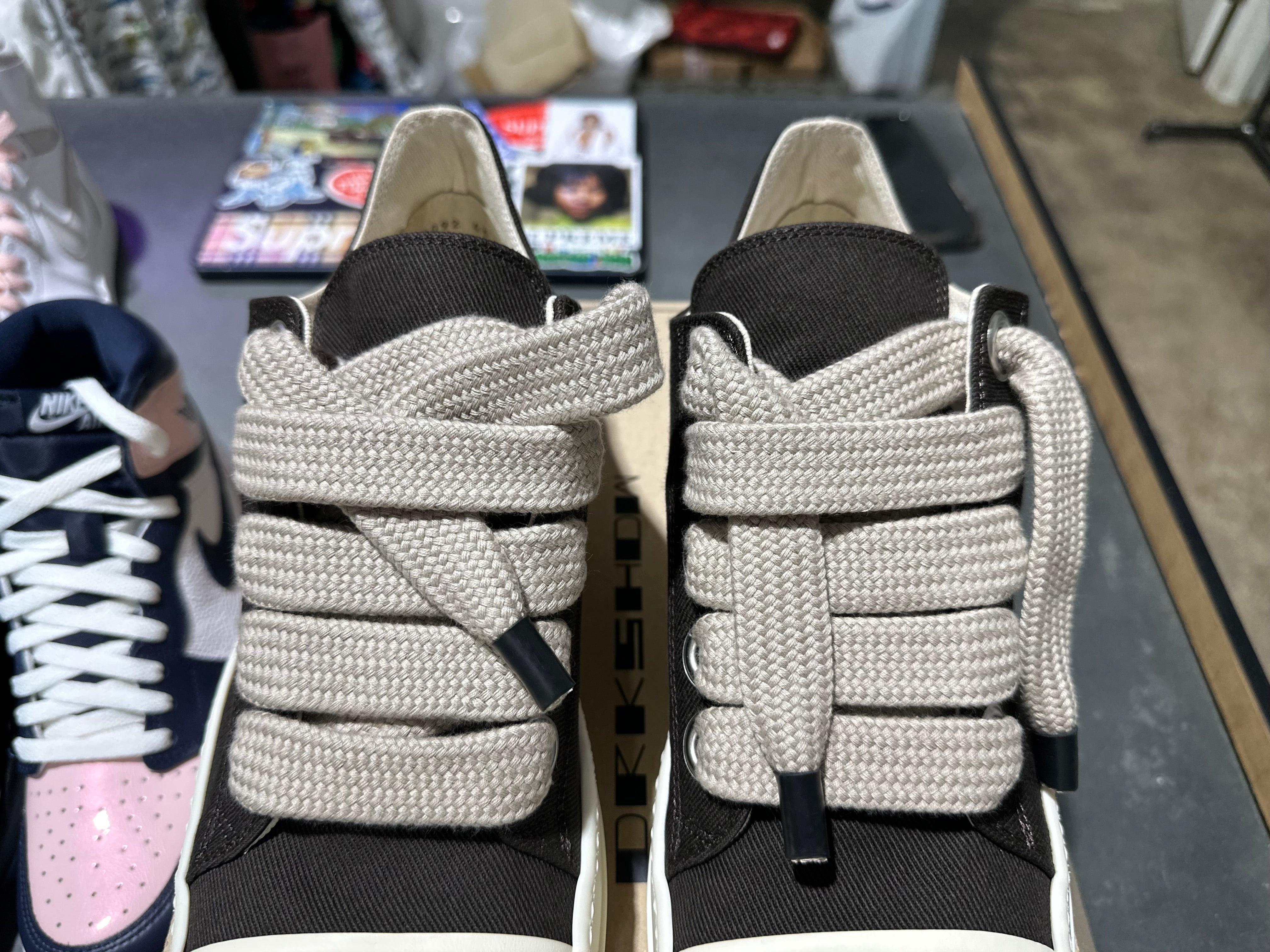 Rick Owens DRKSHDW Jumbolace Low Sneakers - Dark Dust Size 43EU/10US