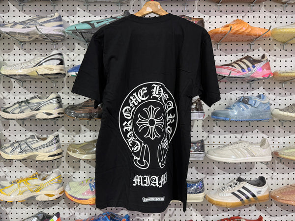 NEW Chrome Hearts Horse Shoe Miami Pocket Tee - Black Size Large