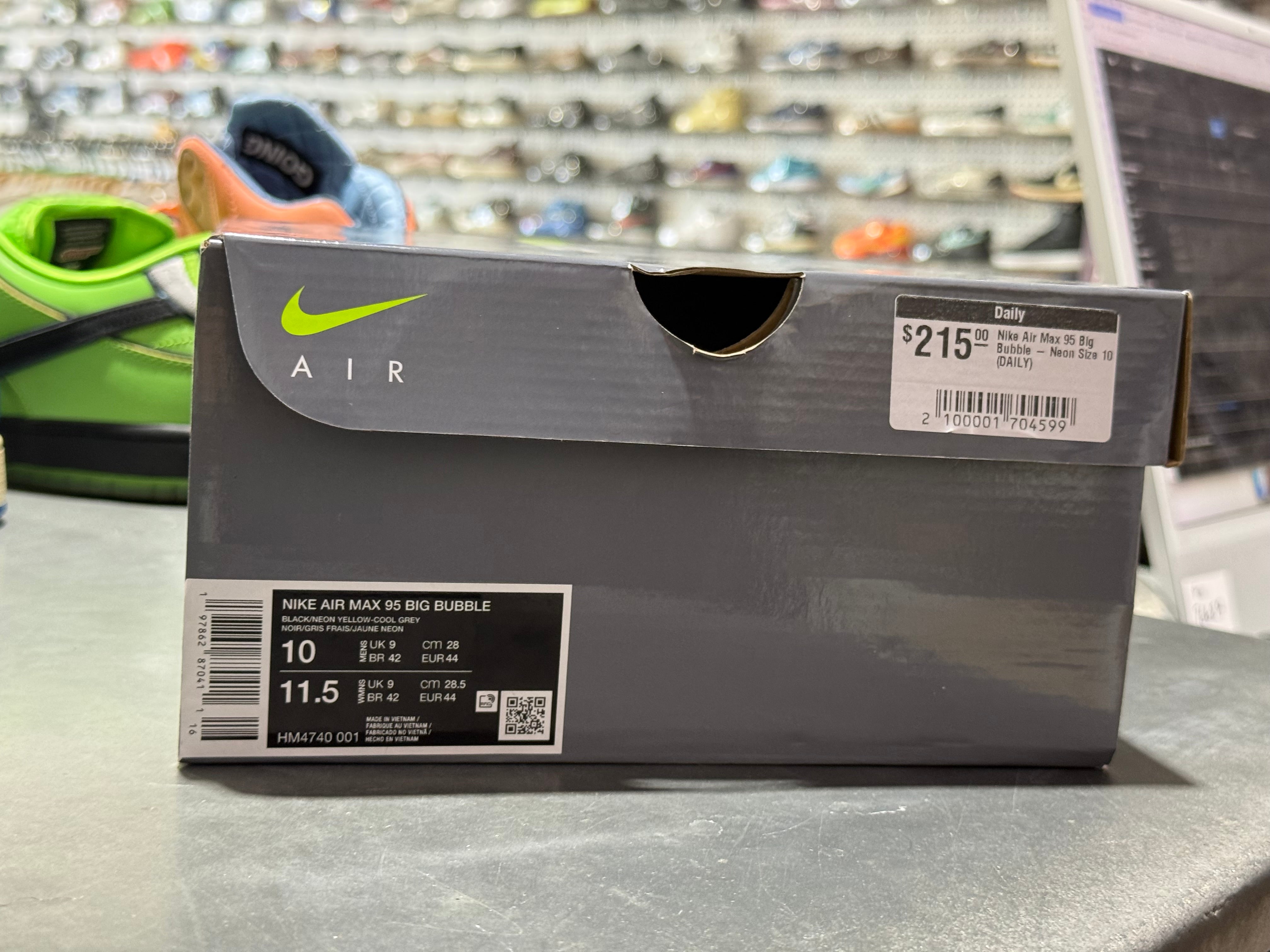 Nike Air Max 95 Big Bubble - Neon Size 10