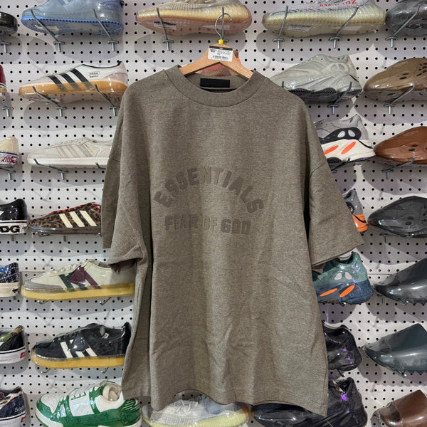 NEW Fear Of God FOG Essentials Tee - Heather Dark Grey  Size Medium